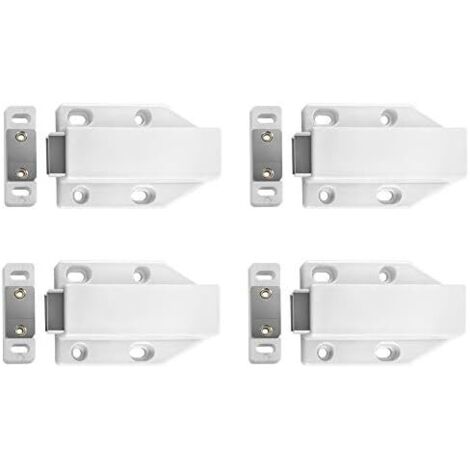 Loquet magnétique, amortisseur de porte, pour portes et tiroirs, lot de 4 (1/5)