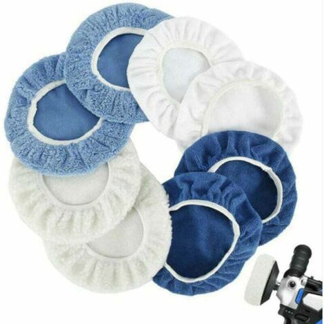 Lot de 8 tampons de polissage pour hottes, pour le polissage du verre, des sols et le nettoyage. (1/5)