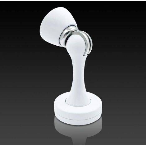 Butée de porte magnétique en nickel brossé blanc - Bloque porte magnétique décoratif pour porte de camping-car - 1 lot (1/5)