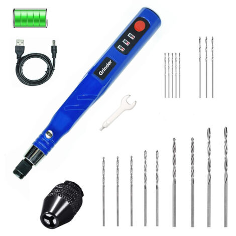 Outil rotatif sans fil à main électrique avec 3 vitesse réglable 2000mAh Gravure rechargeable Gravure de gravure sans fil (1/5)
