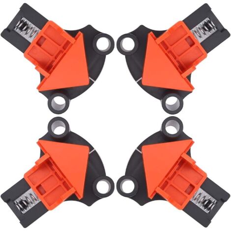 LangRay Presses D'angles,90 Degrés à Angle Droit Pince, 4Pcs Machoire Etau D'Angle Reglable à Bois Ensemble,pince de soudage dangle (1/5)