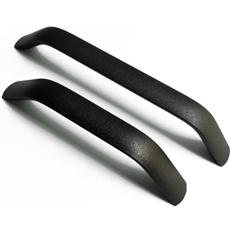 Lot de 2 Poignées et boutons de tiroir Cuisine Armoire Porte Poignées Placard Tiroir Chambre Meubles Tirer Entraxe 128mm, noir (1/5)