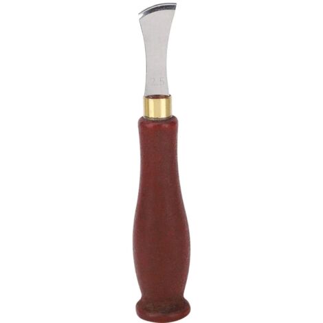 Outil en Cuir, Leather Tools Leather Edge Creaser Lame en Acier Inoxydable Poignée en Bois Creaser Leather Craft Tool(2.5mm) (1/5)