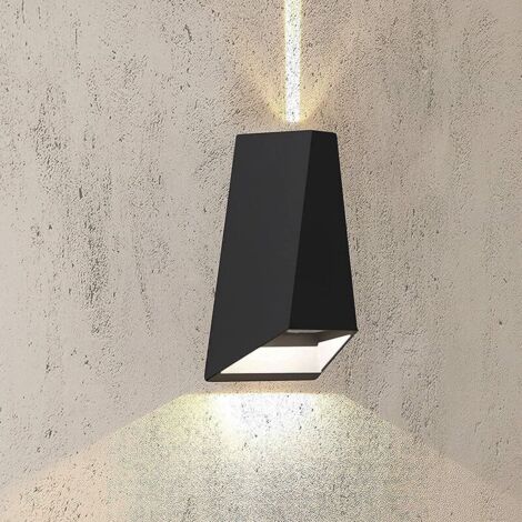 Applique Murale Exterieur Intérieur 10W Aluminium Up/Down Eclairage, IP54 Étanche Lampe Murale Exterieur pour Jardin, Couloir, Cour, Patio, Escalier, Balcon, Terrasse, Garage (1/5)