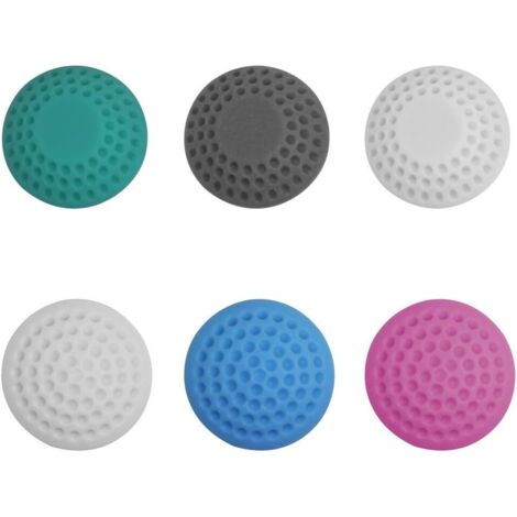 Lot de 6 butées de porte de 5,1 cm, en caoutchouc, auto-adhésives, hémisphériques, protection murale, poignée de porte, protection contre les chocs (couleur aléatoire) (1/4)