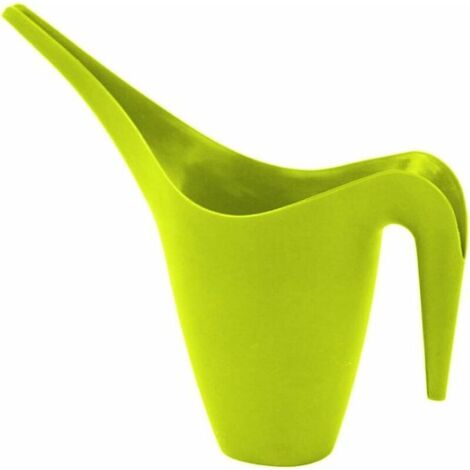 Arrosoir/vaporisateur d'intérieur pour plantes et fleurs, en plastique, 1 litre, bec long, vert (1/4)