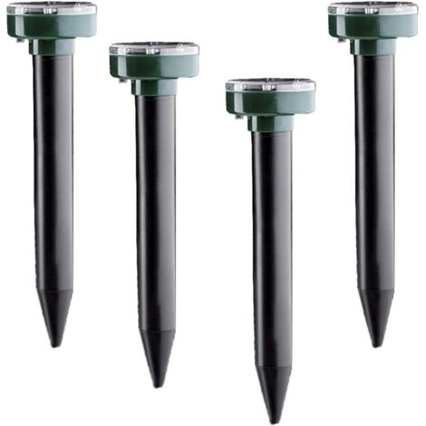 Lot de 4 répulsifs à souris solaires Bcc IP65 à ultrasons pour jardin, pelouse et terrasse. (1/5)