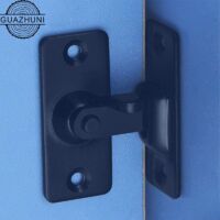 Verrou de porte à angle droit Canggu Small 90 Degree Door Lock, Right Angle Door Lock, Slide Door Lock, Slide Door Lock, Buckle Door Lock (Black)