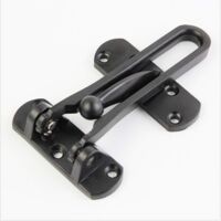 Verrou antivol pour porte, protection contre les effractions, pênes de verrouillage en alliage de zinc, dispositif de verrouillage (noir)