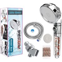Pommeau Douche Haute Pression Pomme de Douche Anti Calcaire Filtrant,Douchette Économie d'Eau Universelle de Massage De Douche Convient à Salle De Bain