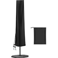 Housse de Protection pour Parasol Deporte 2m 3m, Housse de Parasol Déporté Imperméable 420D Oxford Couverture de Parasol avec Fermeture à Glissière(H183x25x35cm)