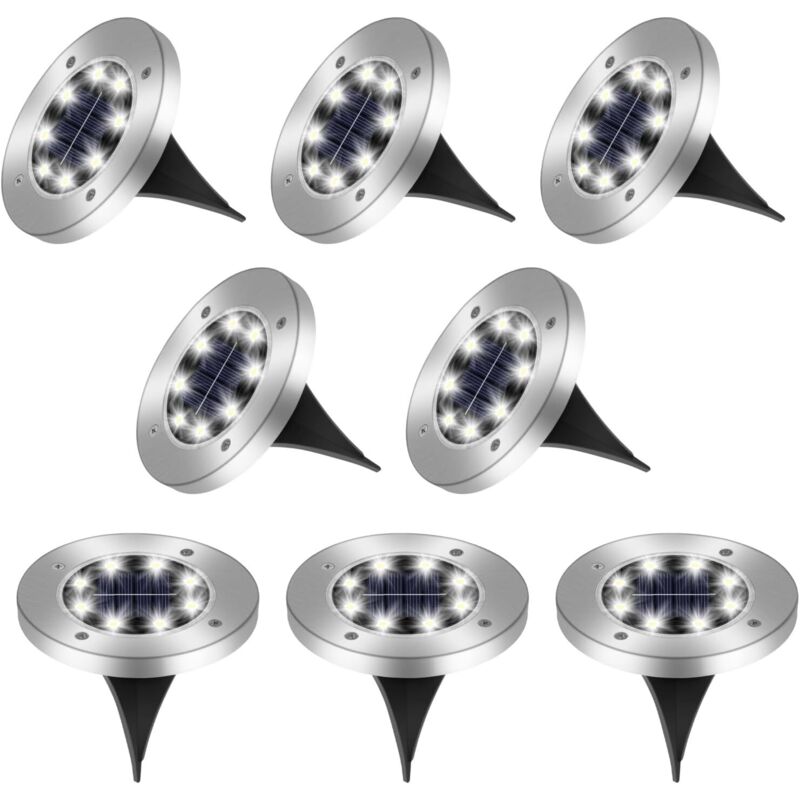 Spot LED Encastrable Sol Extérieur IP68 Acier Inoxydable - Lampe Jardin Enterrée 8 Couleurs 8 Puissances