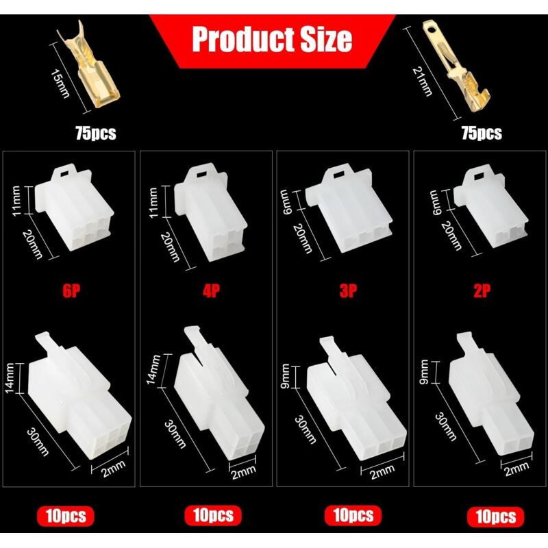 Lot De 4 3 Broches Connecteur étanche Extérieur Boîte De Jonction IP 68 - 5