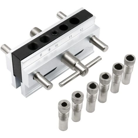 Gabarit De accessoire pour une perceuse Goujonnage à Centrage Automatique Pour Bois épais, gabarit de percage Guide De Perçage, Kit De Gabarit De Goujonnage (1/5)