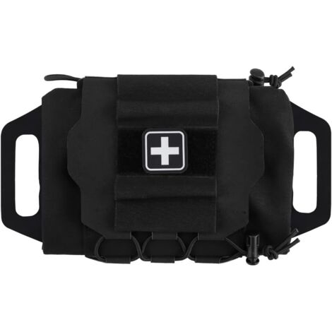 Pochette Tactique Militaire Molle Ceinture de Premiers Soins Rapide Pochette de Survie Système en Deux Parties Porte-médicaments en Rouleau Sac à poignée en hypalon (1/5)