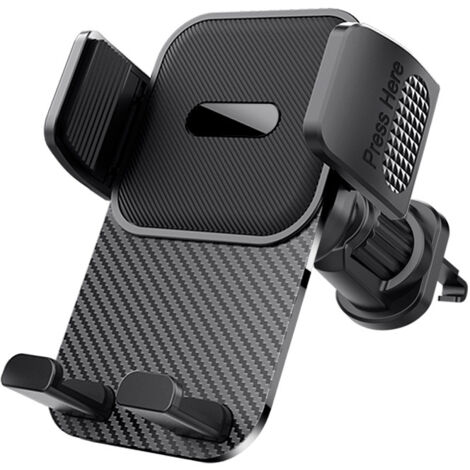 Coavas – Support téléphone voiture rotatif 360° – Clip en métal durable – Fixation grille d'aération – Compatible iPhone et Android
