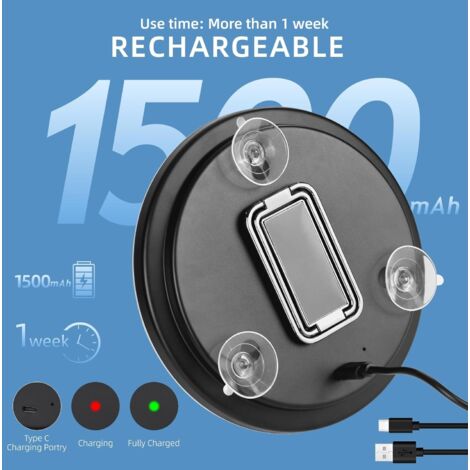 Miroir Grossissant 20x Avec Lumière LED - 3 Couleurs Réglables, Portable Et Rechargeable - 5