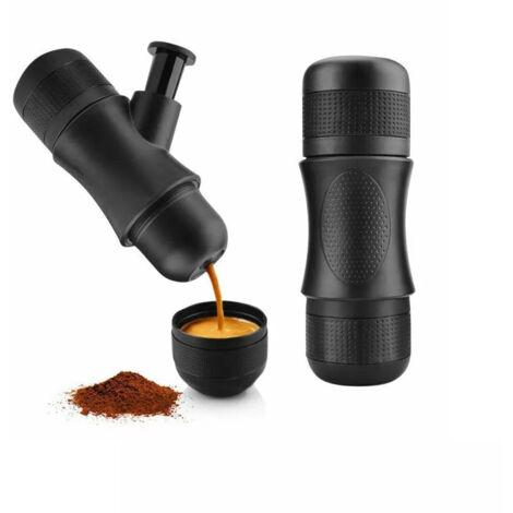 Machine à expresso portable, mini machine à café de voyage manuelle, cafetière de voyage extra petite, à commande manuelle, compatible avec le café moulu (1/5)