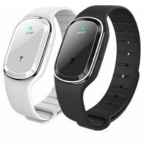 Lot de 2 montres-bracelets anti-moustiques à ultrasons, bracelet anti-moustiques pour enfants adultes, rechargeables par USB (1/5)
