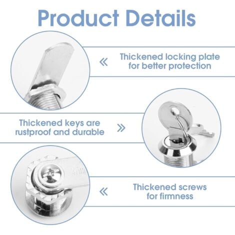 Serrure Boite Aux Lettres, Verrou Boite Aux Lettres 16Mm De Meuble Avec