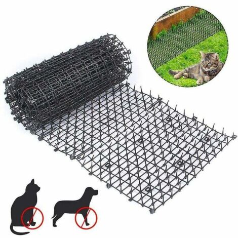 200 x 30 cm Tapis Anti-Chat avec Pointes Empêcher Les Animaux de S'approcher, Tapis Anti-Chat d'Epine Grille de Jardin Anti Chiens pour Les Jardins Intérieurs et Extérieurs (1/5)