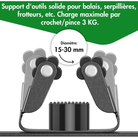 4 Pièces Accroche Balai Mural Noir, Porte Balais Mural Sans Percage, Support Balais Mural Adhesif Avec Crochet Range Balai Acier Inoxydable Porte Outils Mural Pour Cuisine Garage Jardin 92084875 4 Pièces Accroche Balai Mural Noir, Porte Balais Mural Sans Percage, Support Balais Mural Adhesif Avec Crochet Range Balai Acier Inoxydable Porte Outils Mural Pour Cuisine Garage Jardin 92084875