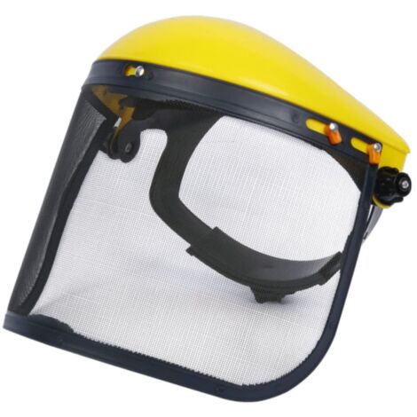 Casque de tonte, visière anti-éclaboussures, masque de protection - Jaune (1/5)
