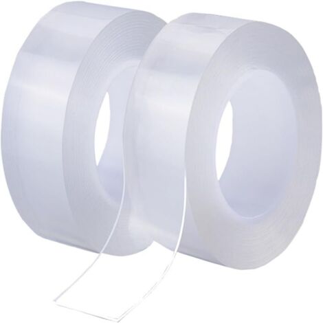 2 nano-colles transparentes - Nano-colle : 5 m de long + 50 mm de large, 1 mm d'épaisseur (1/5)