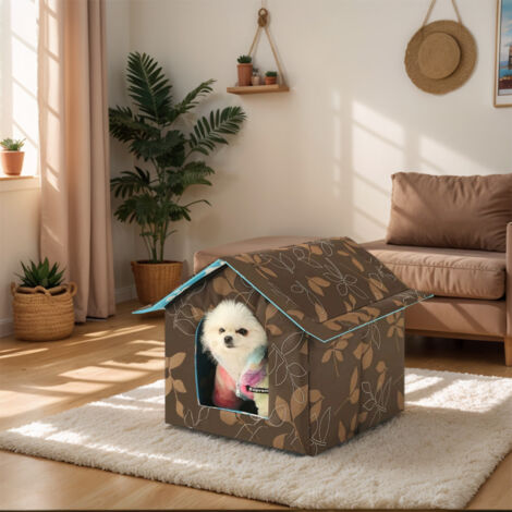 Maison De Chat Extérieure Rafraîchissante Avec Poche à Glaçons - Abri Portable Isolé été - 7