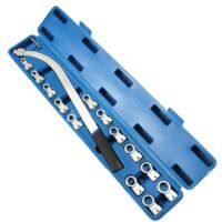 Ensemble de 15 pièces de clé à molette pour courroie de moteur de voiture, démontage et montage de poulie, tendeur de tendeur, outils spéciaux de réparation automobile
