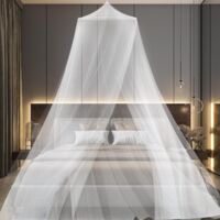 Houhence – Moustiquaire de lit universelle 60 x 250 x 1200 cm – Polyester haute densité – Installation simple sans perçage – Pour maison et voyage