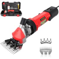 1000W Tondeuse Electrique Mouton,Tondeuse à Moutons Machine avec 6 Vitesses Réglables,Machine de Cisaillement Professionnelle pour Tondeuse Animaux Laine Chèvre,avec Étui de Transport (Rouge)
