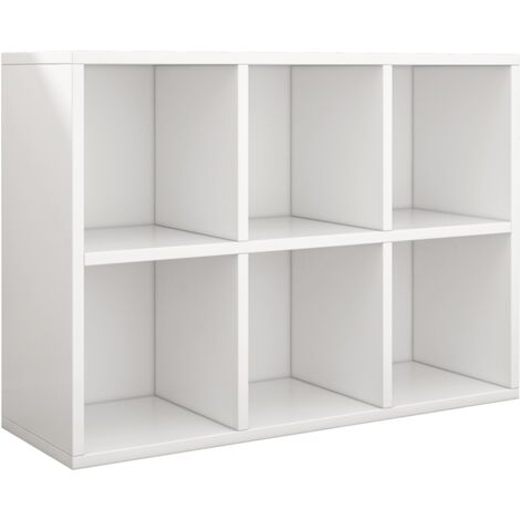 Libreria da 90x30x60 cm, in finitura bianca, ideale per ogni ambiente.