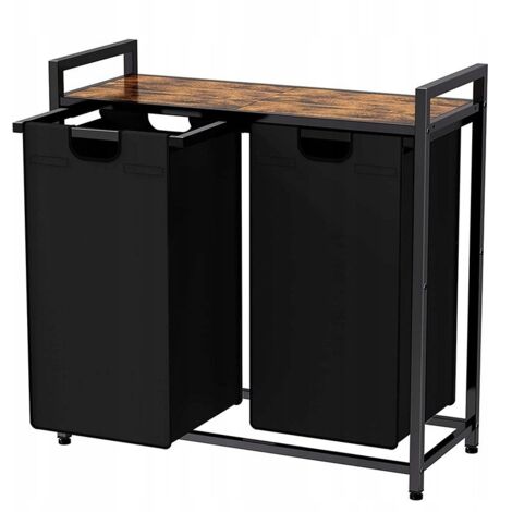 Cesto Portabiancheria In Vimini - Contenitore In Corda Nero Extra Large Per Biancheria E Giocattoli - 5
