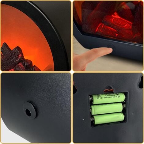 Fausse Chemine Lectrique Lanterne Effet De Flamme LED Dcoration Sans Flamme Pour Balcon Et Cour Couleurs Multiples ABRI DE JARDIN - Bricolage