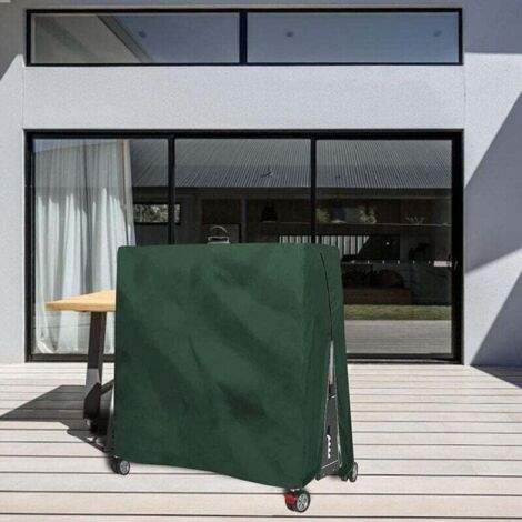 Housse Table Ping-pong Anti-poussière Et Imperméable – Tissu Oxford Argenté 165x71x185 Cm