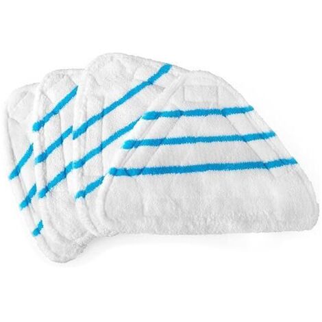 Housses Microfibre Pour Balai Vapeur Silvercrest Lidl - Lot De 4 Lavables, Forme Triangulaire, Compatible Vapeur Chaude