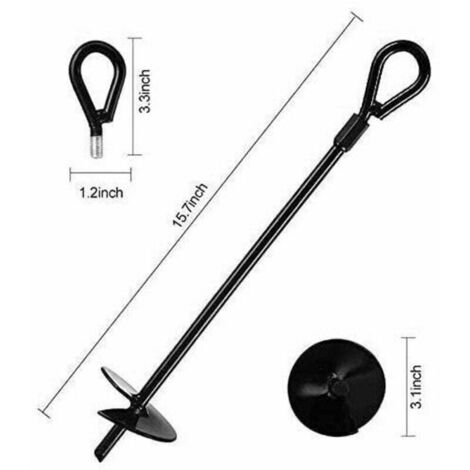 BeneLabel Ancrage Au Sol, 50cm Heavy Duty Trampoline Anchor à