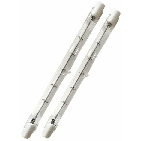 CHOYCLIT 500W tube R7s 118mm halogène Dimmable Blanc Chaud 2800K ampoule crayon r7s linéaire 11000lm AC 200-240V pour l’éclairage de maison, travail, sécurité, lampadaire, etc (5pcs) (1/5)