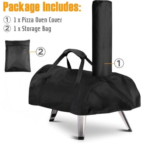 Housse de protection imperméable pour four à pizza Ooni Karu 12 - Tissu argenté 420D