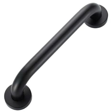 CHOYCLIT Noir 400mm Barre d'Appui Douche , Poignée de Douche de Sécurité, Barre d'Appui WC Handicapé, Barre de Soutien pour Toilette, Barre de Maintien Douche et WC (1/5)