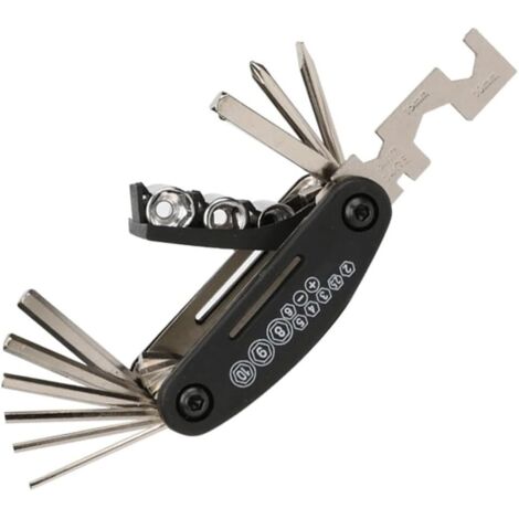 Kit d'outils de réparation de vélo 16 en 1, séparateur de chaîne, clé à