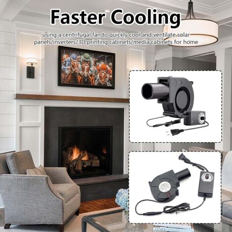 Ventilateur Radial 240V AC - Contrôle De Vitesse - 97 Mm - Pour Refroidissement électronique, BBQ, Radiateur - Débit Jusqu'à 58 CFM