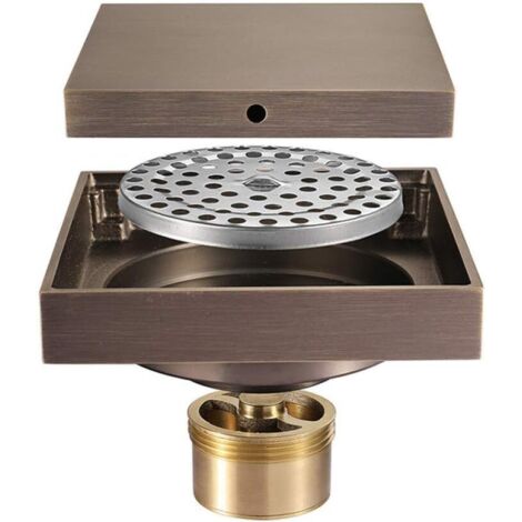 Drain De Douche Signature Hardware – 8" Carré – Or Brossé – SH439023BG