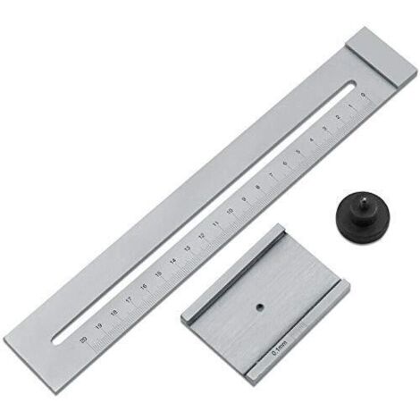 Outil De Jauge De Marquage Avec Bloc Positionnement Et Règle Acier Double échelle 30 Cm - Neuf