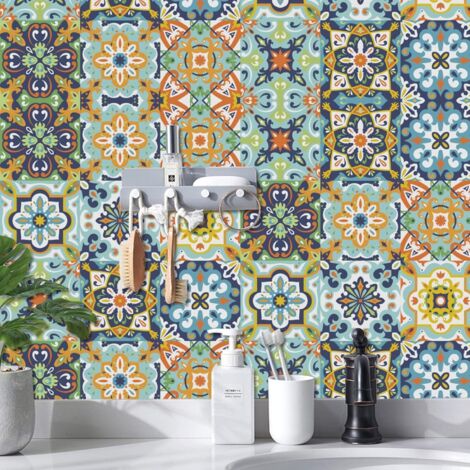 Sticker Mural Carrelage adhésif Cuisine Salle de Bain - 24 STICKERS