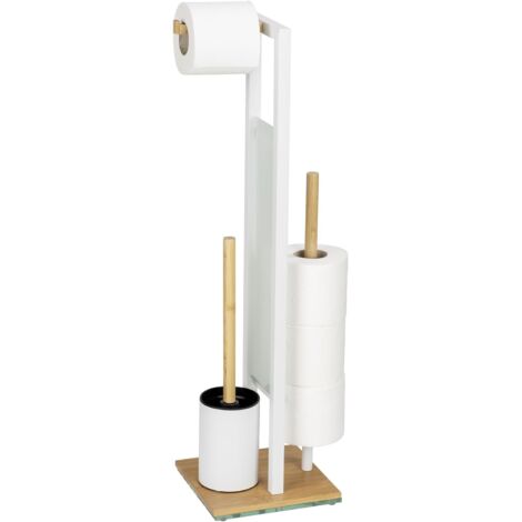 Porte-rouleau de papier toilette - Porte-rouleau de papier toilette sur pied avec