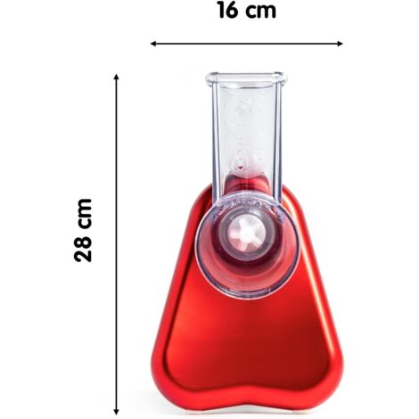 Moulinex Fresh Express Découpe-Légumes 5-en-1 DJ755G10 - Tranche, Émince, Râpe, Fabriqué En France, Rouge Blanc