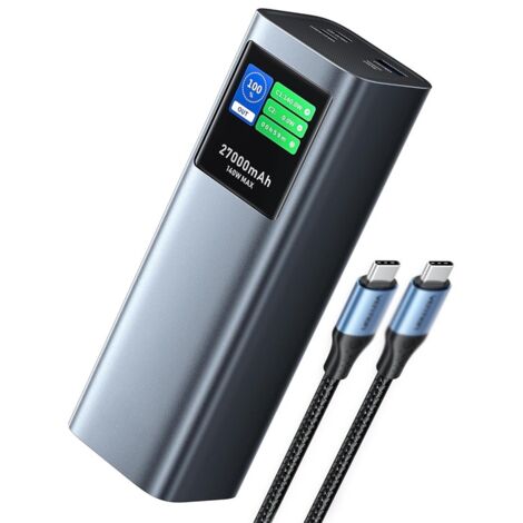 Power Bank Solaire 50000mAh - Chargeur Portable Avec 4 Ports USB, Qi Et Lampe LED - Pour Randonnée, Camping - 11