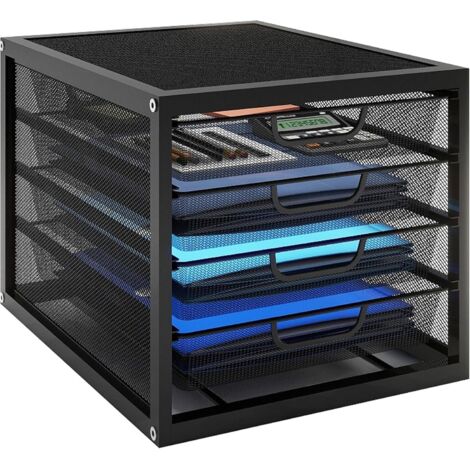 mDesign Organiseur de bureau extensible - Rangement bureau pour les